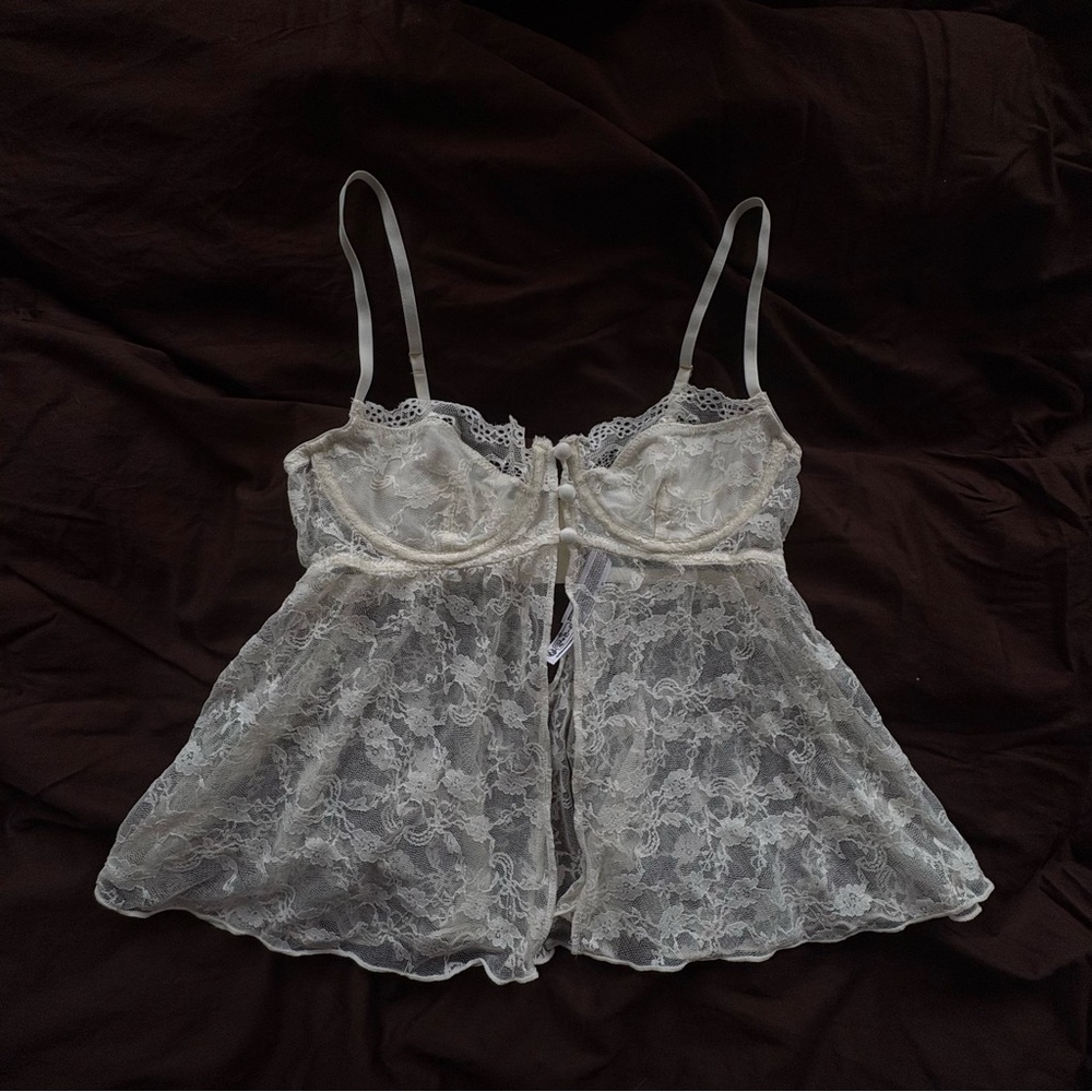 Urban Outfitters Lace Underwire Babydoll Top